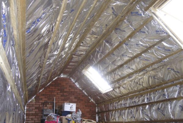A large loft insulated with SuperFoil Insulation by home improvement experts Home Fixology.